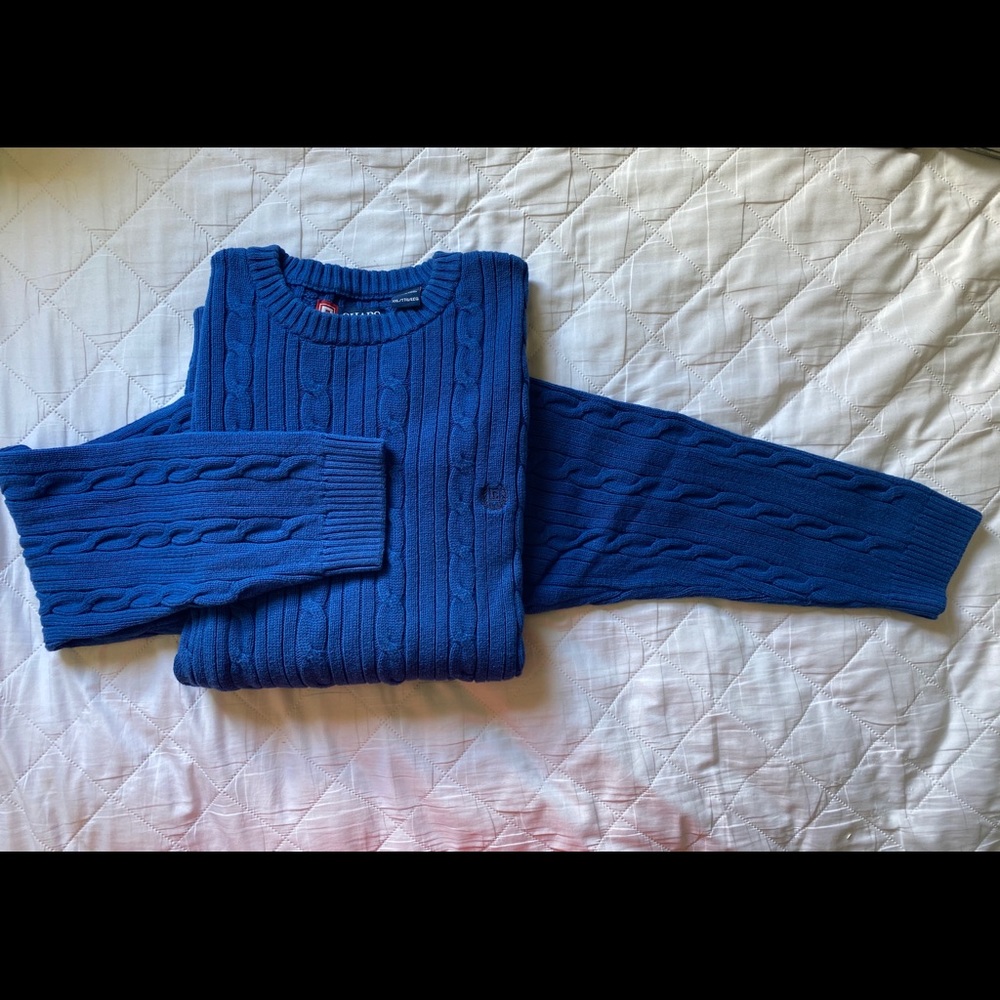 CHAPS Crewneck Sweater - 2X - Blue